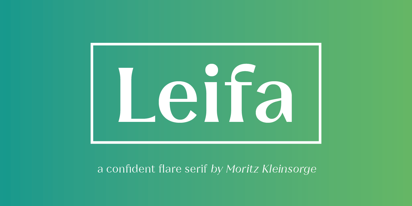 Пример шрифта Leifa